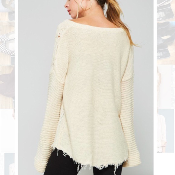 Anthropologie Sweaters - Anthropologie ruby moon pullover white sweater